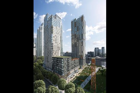 Millharbour Village by Studio Egret West and Hawkins Brown
